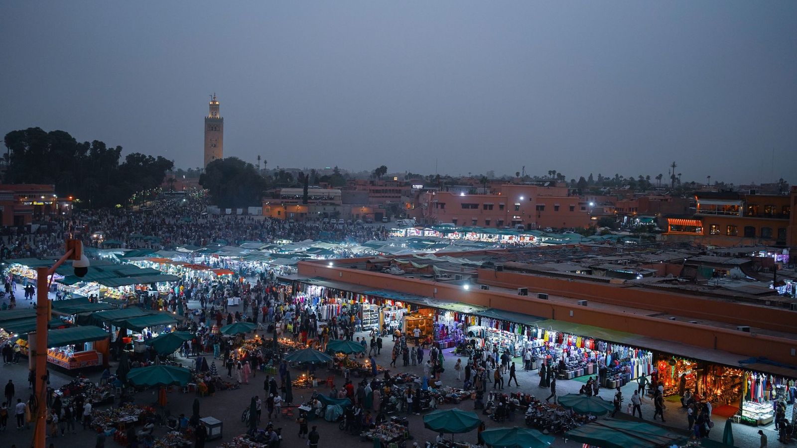 Marrakech, la Koutoubia et la medina